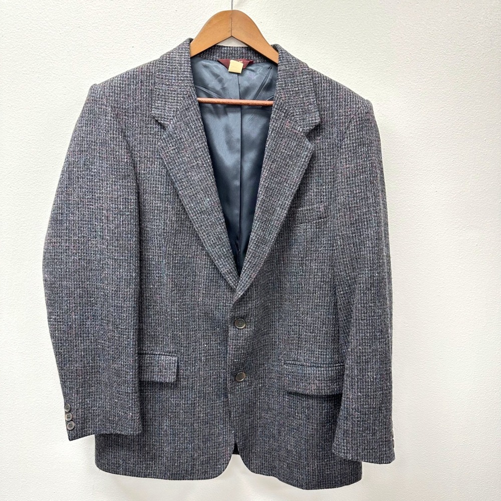 Vintage Farah Clothing Co. Multicolor Wool‎ Tweed Sport Coat 42R